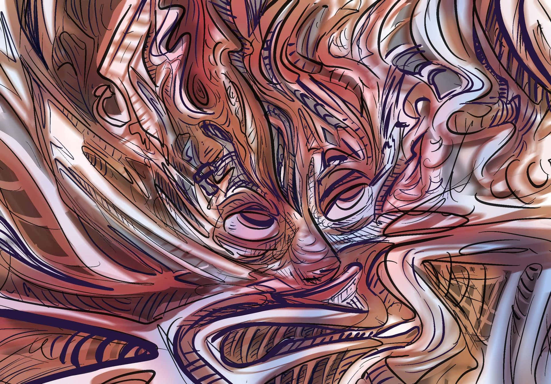 Psychedelic_ Anime_ Distortion Background