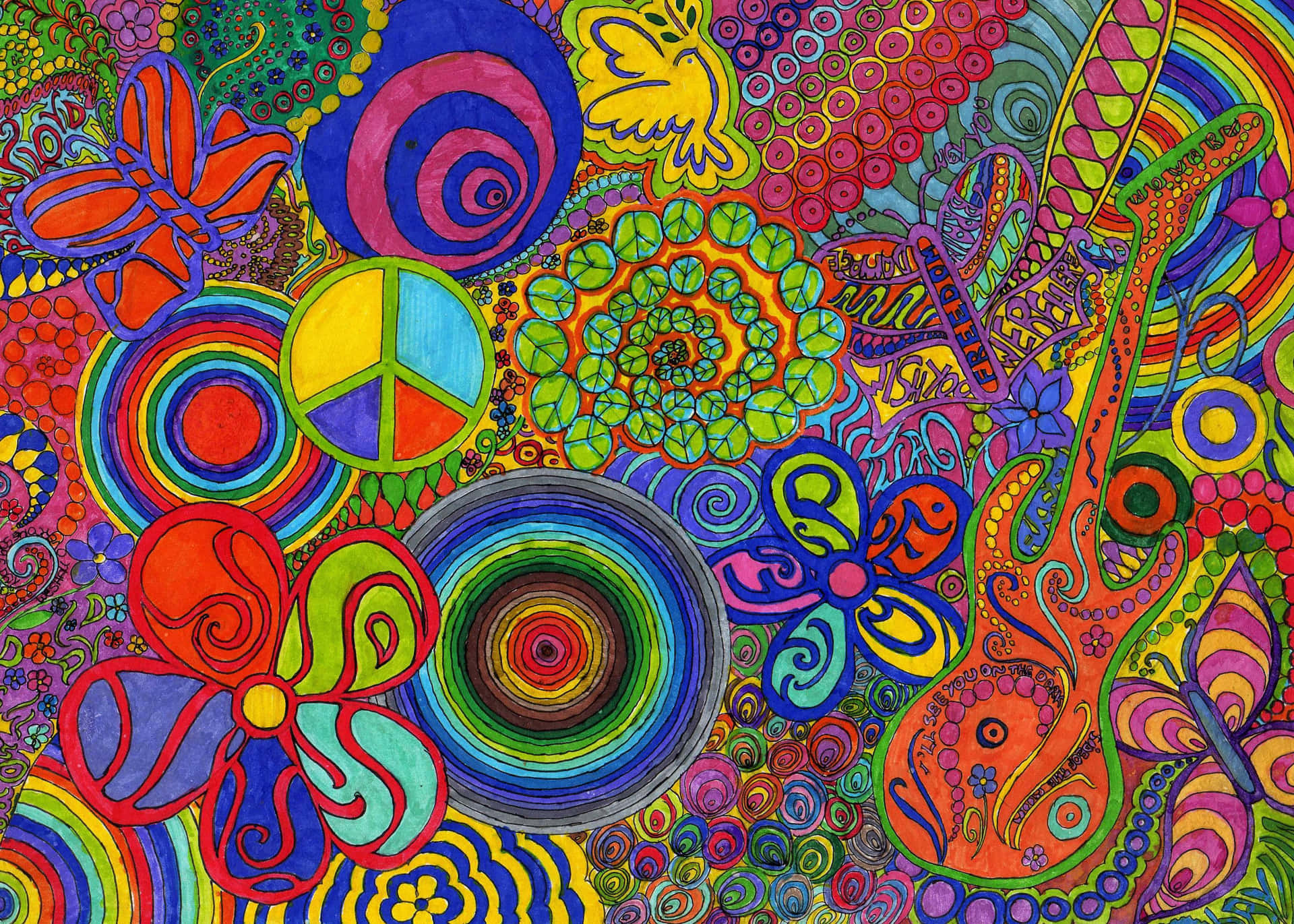 Psychedelic Art - Psychedelic Art By Person Background