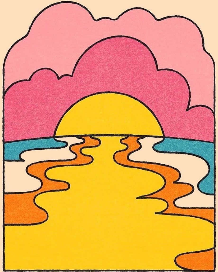 Psychedelic Dreams: Embrace The Vibrant Colors And Patterns Of The 70s Aesthetic Background