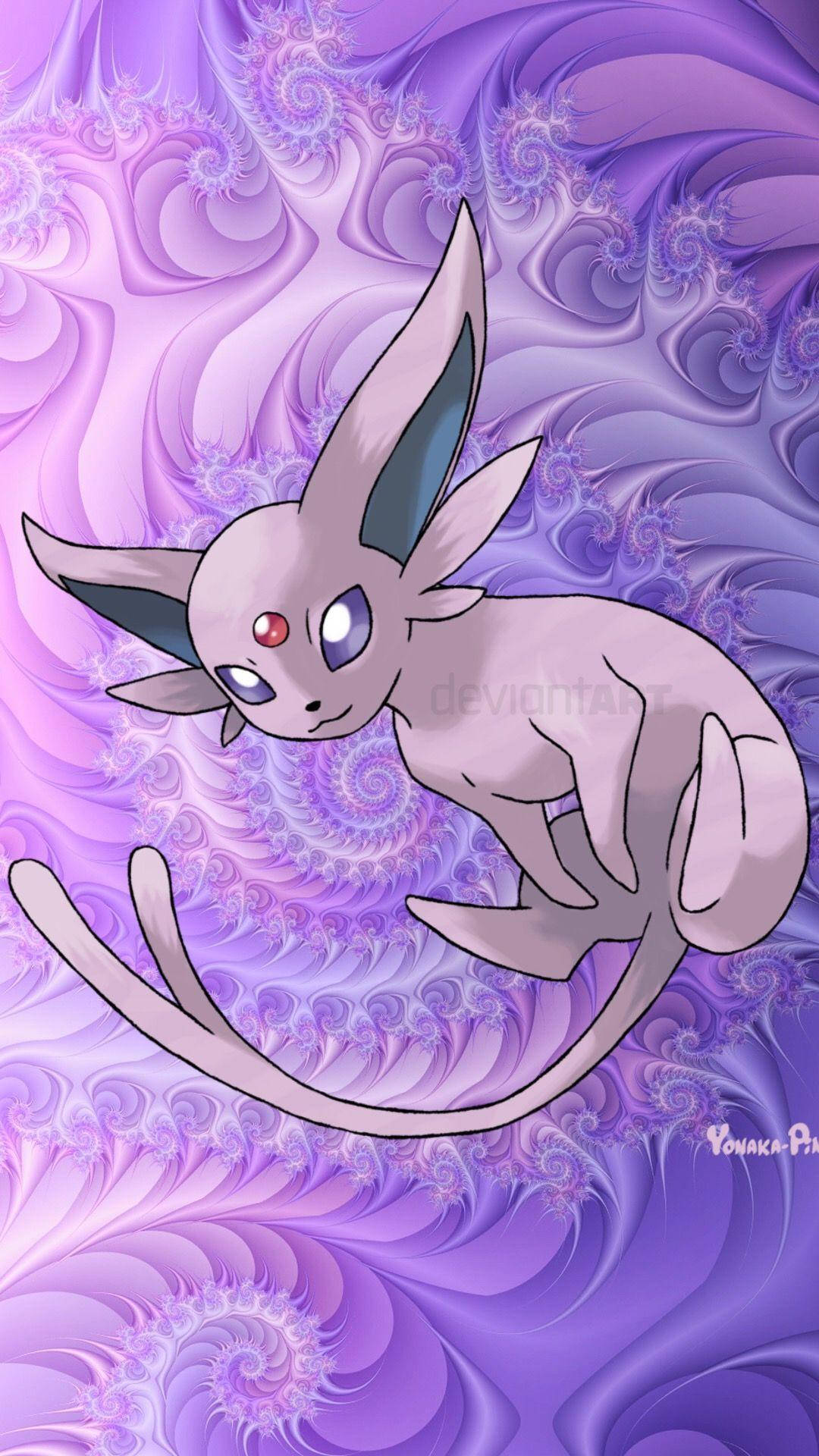 Psychedelic Espeon Background
