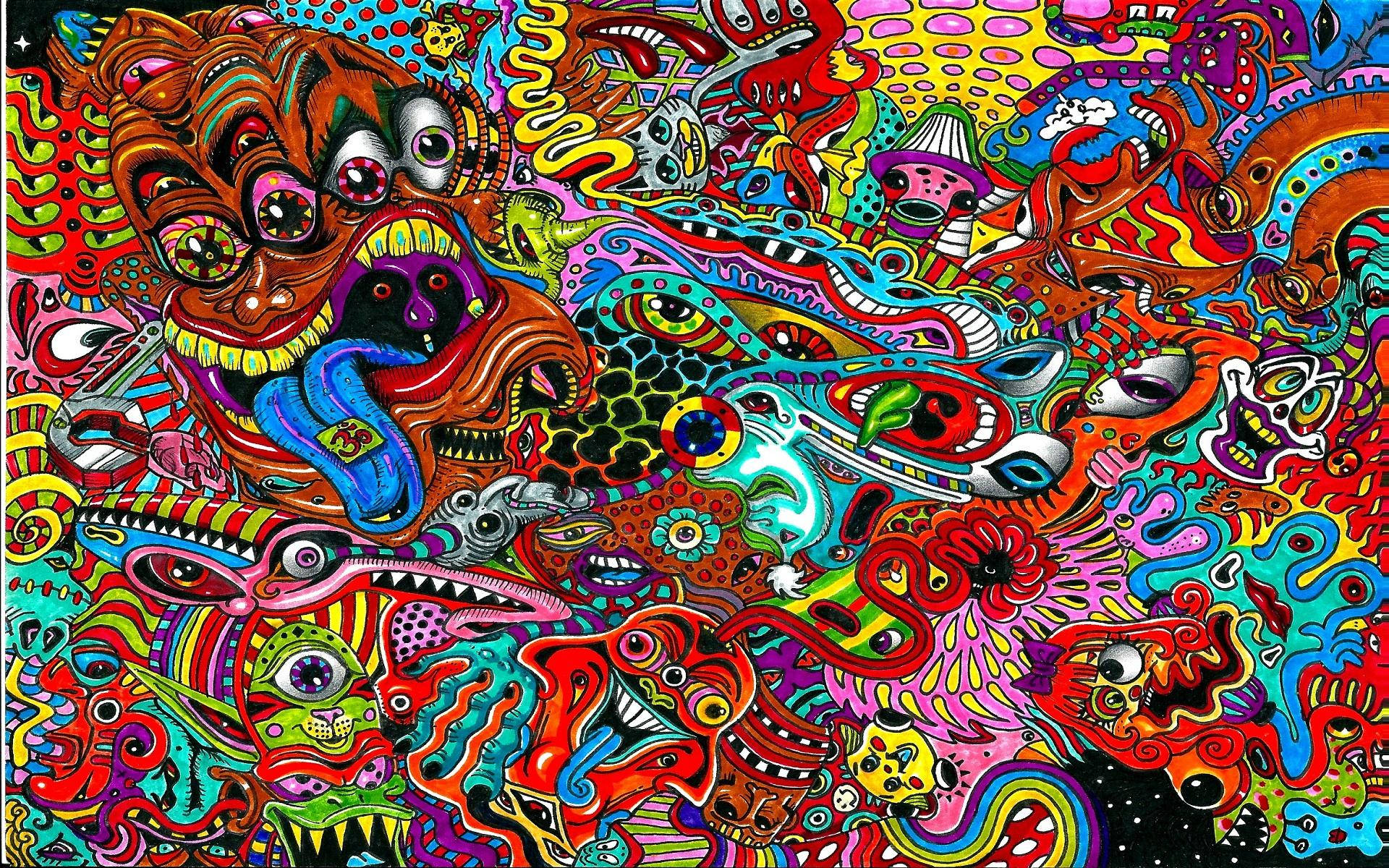 Psychedelic Fantastic Background