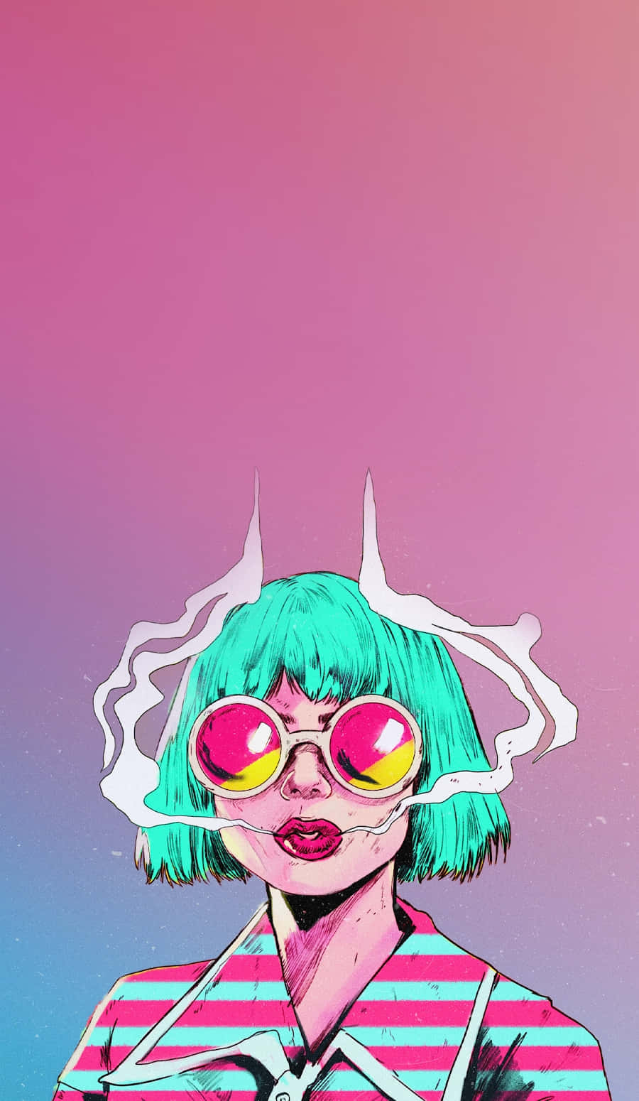 Psychedelic Grunge Artistic Expression Background