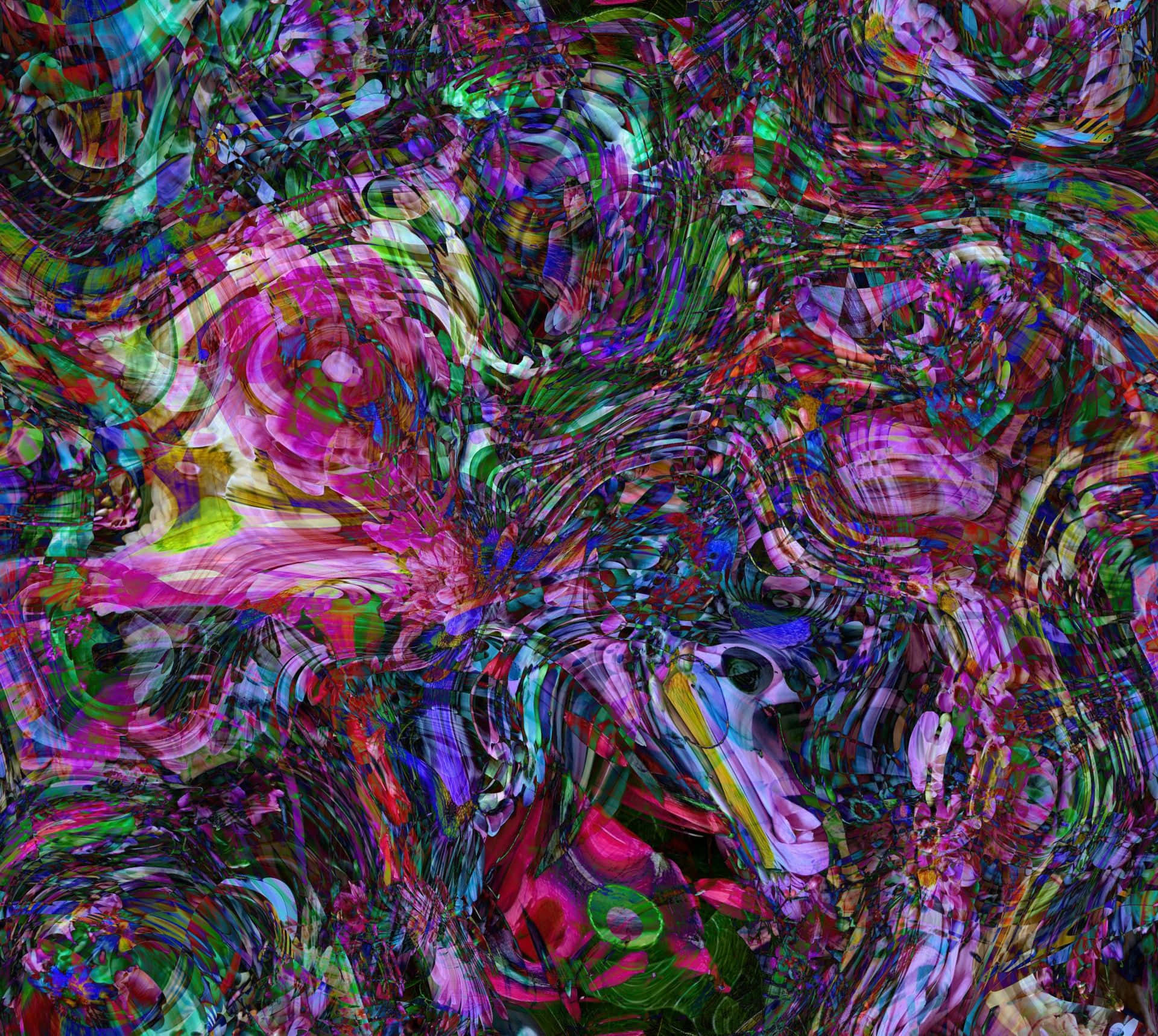 Psychedelic Grunge Dreamscape Background