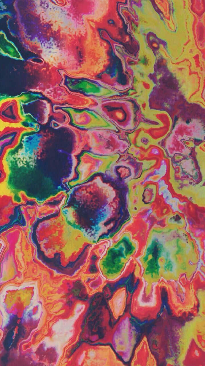 Psychedelic Grunge Explosion Background