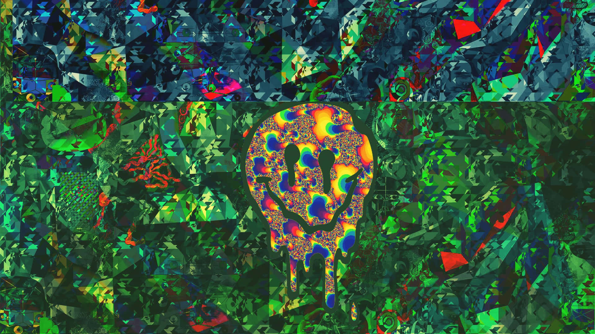 Psychedelic Grunge Explosion Background
