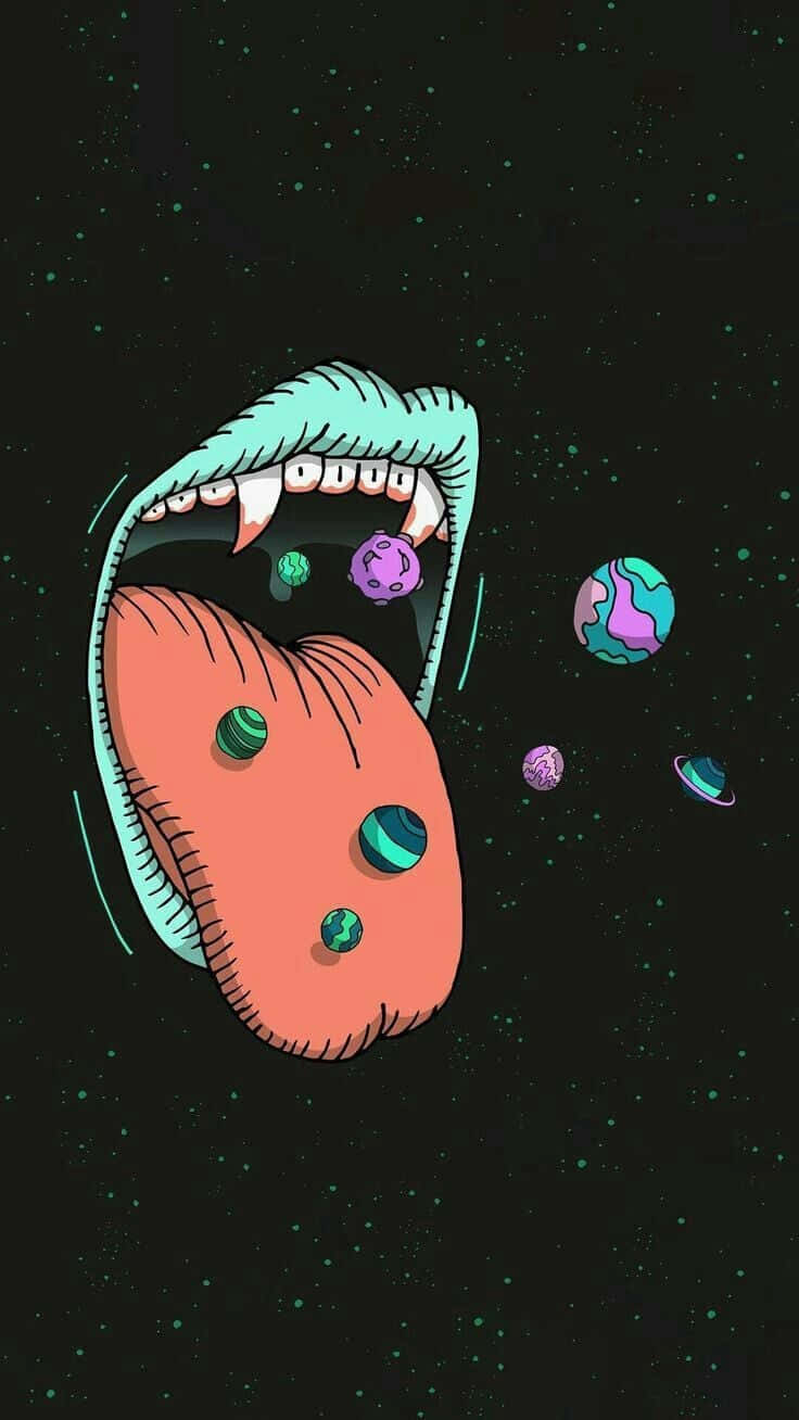 Psychedelic Grunge Explosion Background