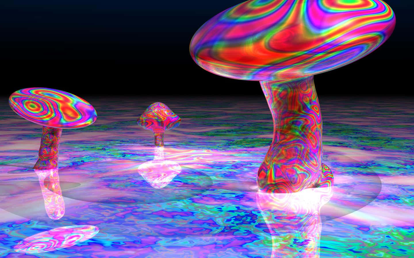 Psychedelic Grunge Explosion In Vibrant Colors Background