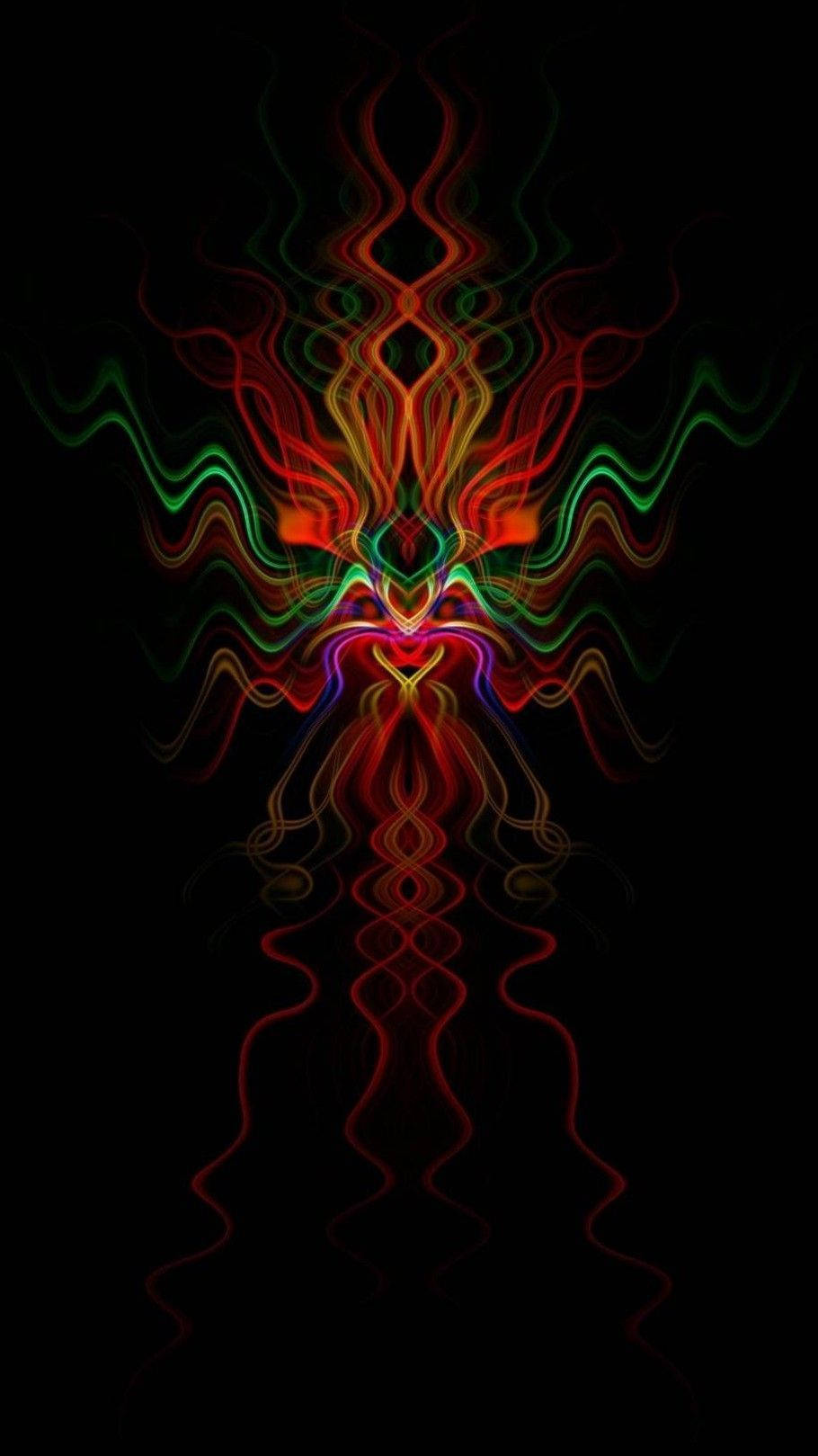 Psychedelic Iphone Wavy Figure Background
