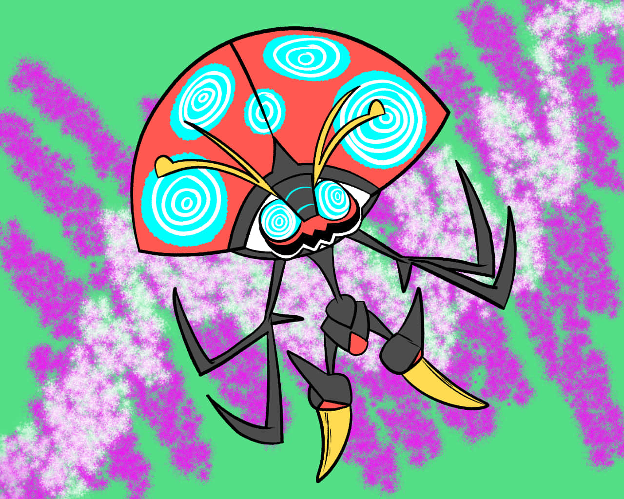 Psychedelic Orbeetle Background