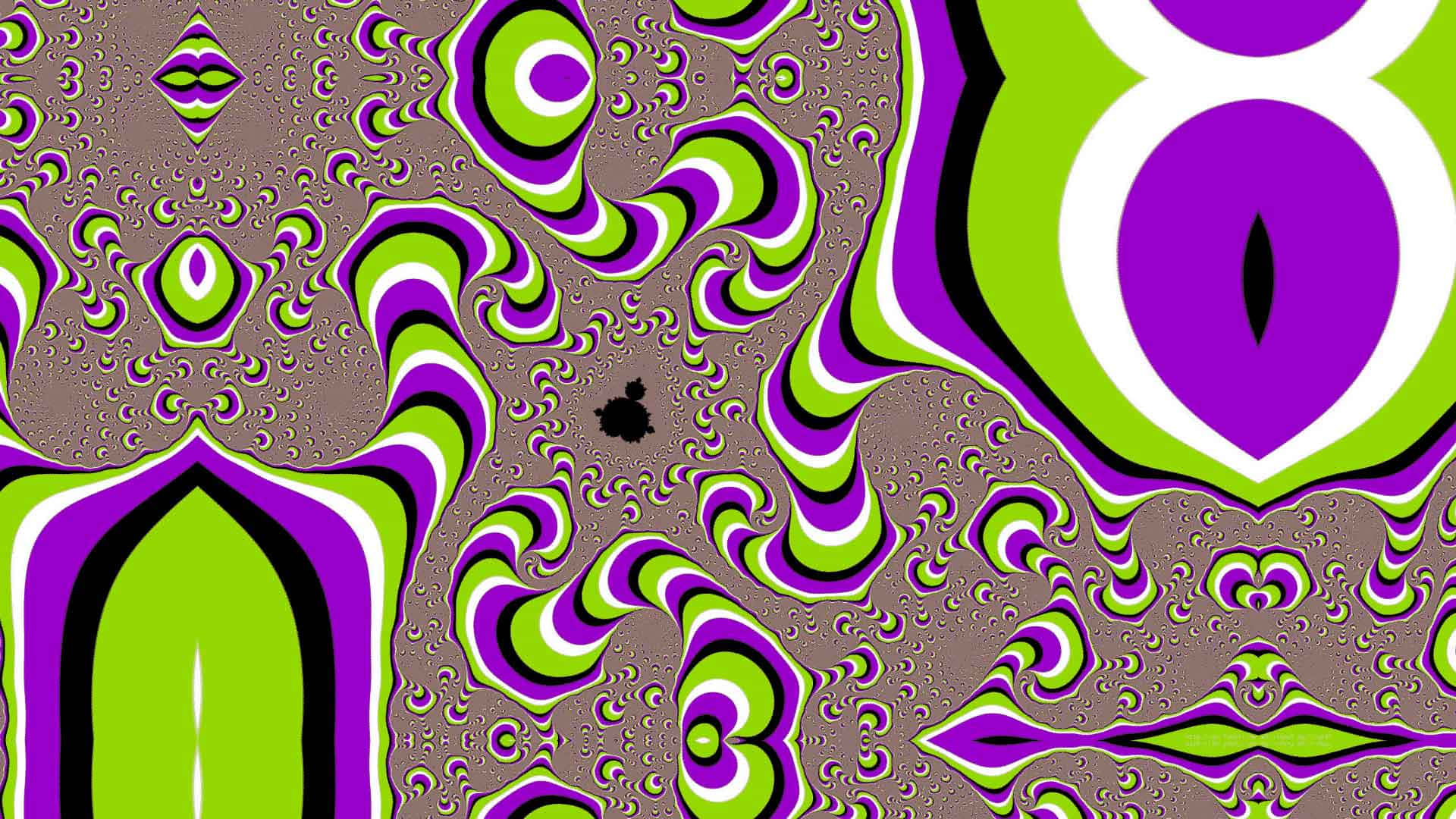 Psychedelic Pattern Cool Optical Illusions Background