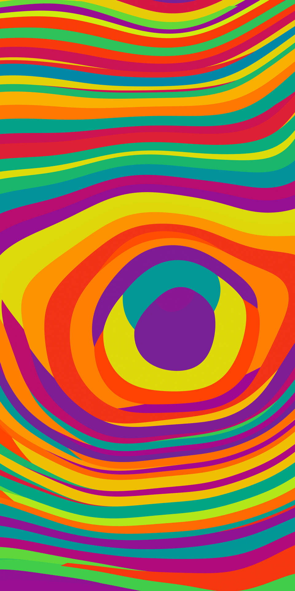 Psychedelic Rainbow Stripes Background
