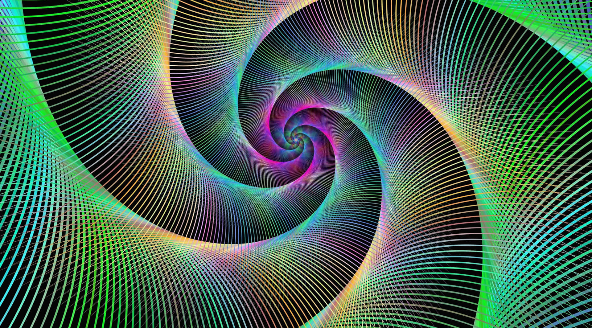 Psychedelic Spiral Pattern Background
