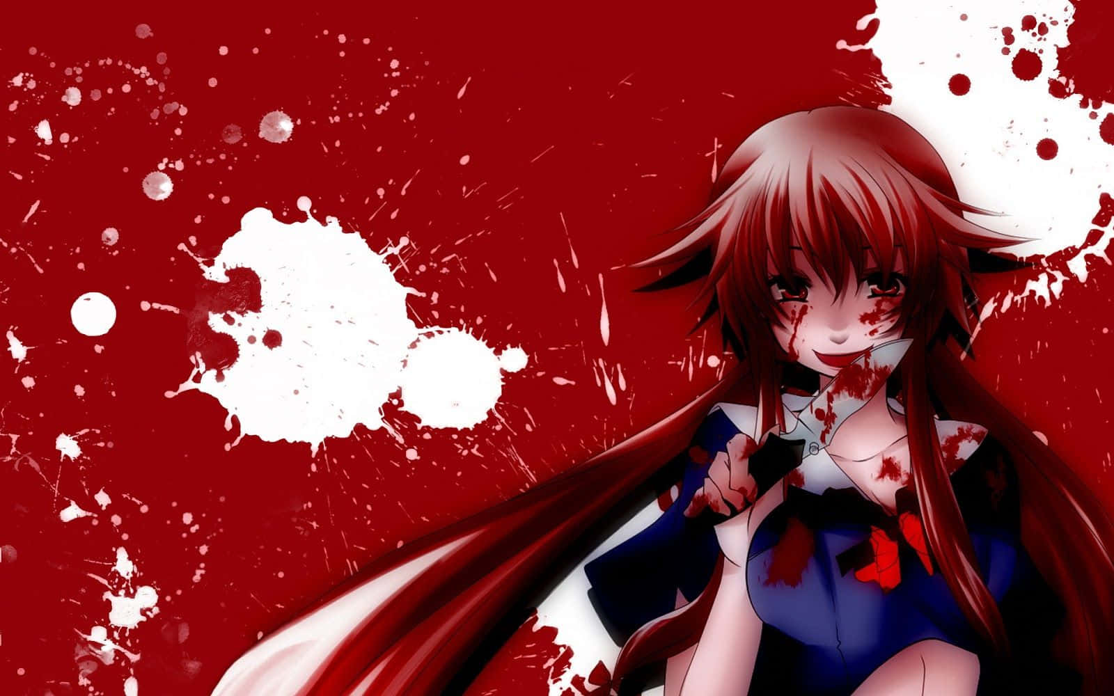 Psycho Anime Girl 1600 X 1000 Background