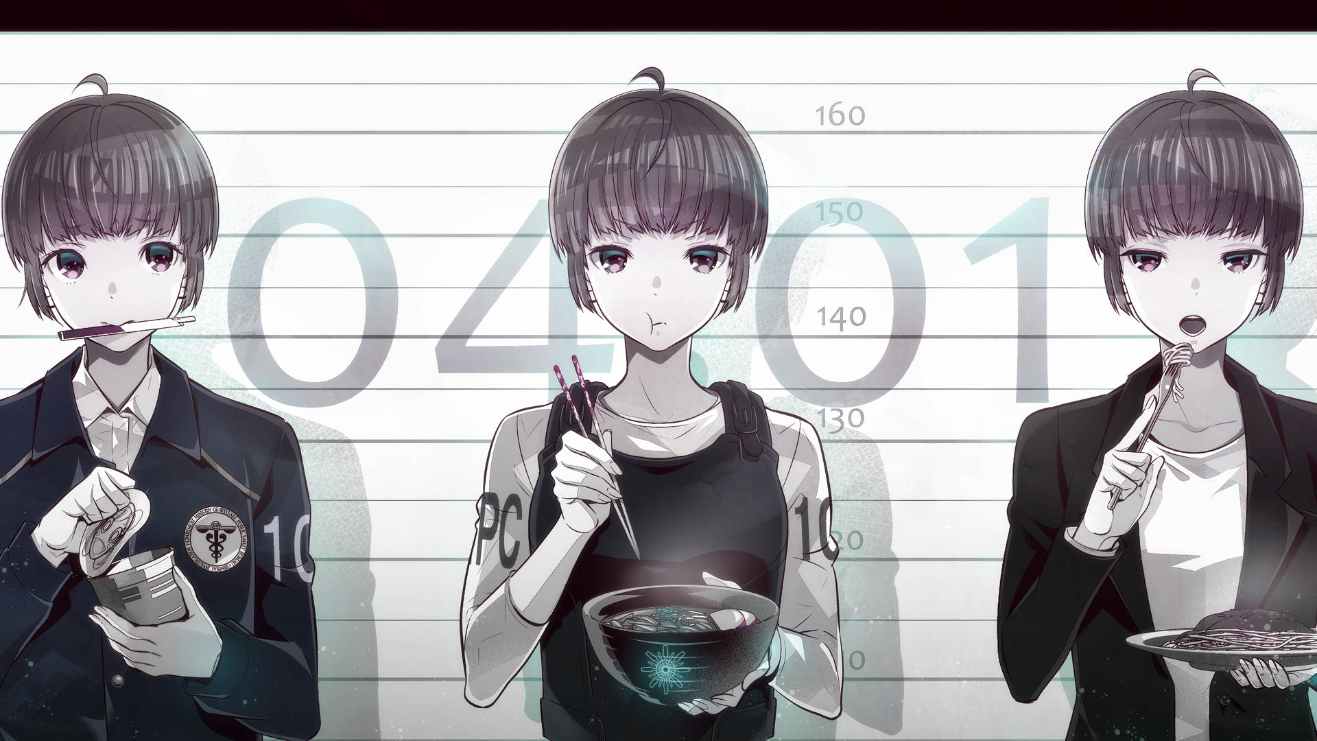 Psycho Pass Eating Akane Tsunemori Background