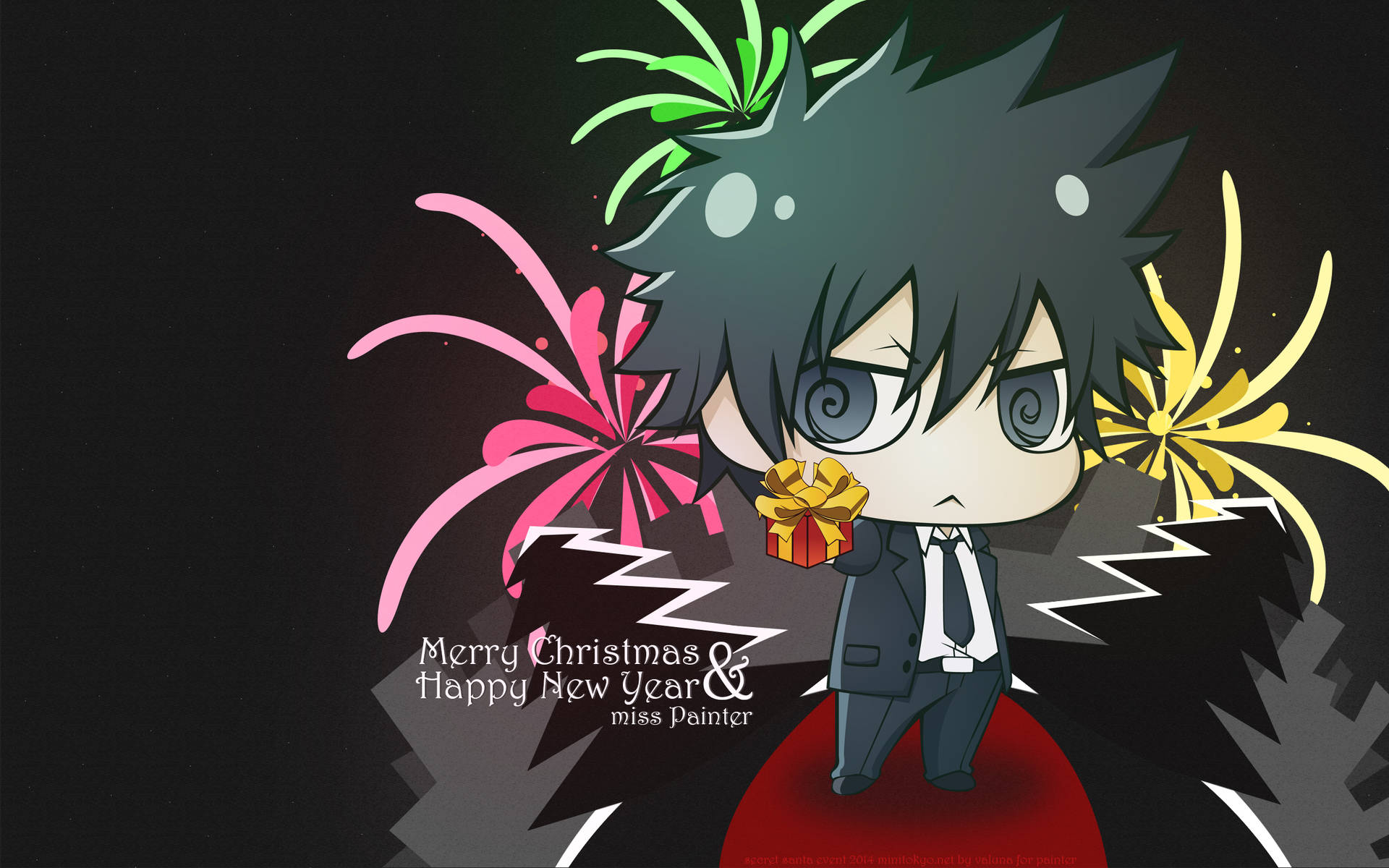 Psycho Pass Kogami Christmas Art Background