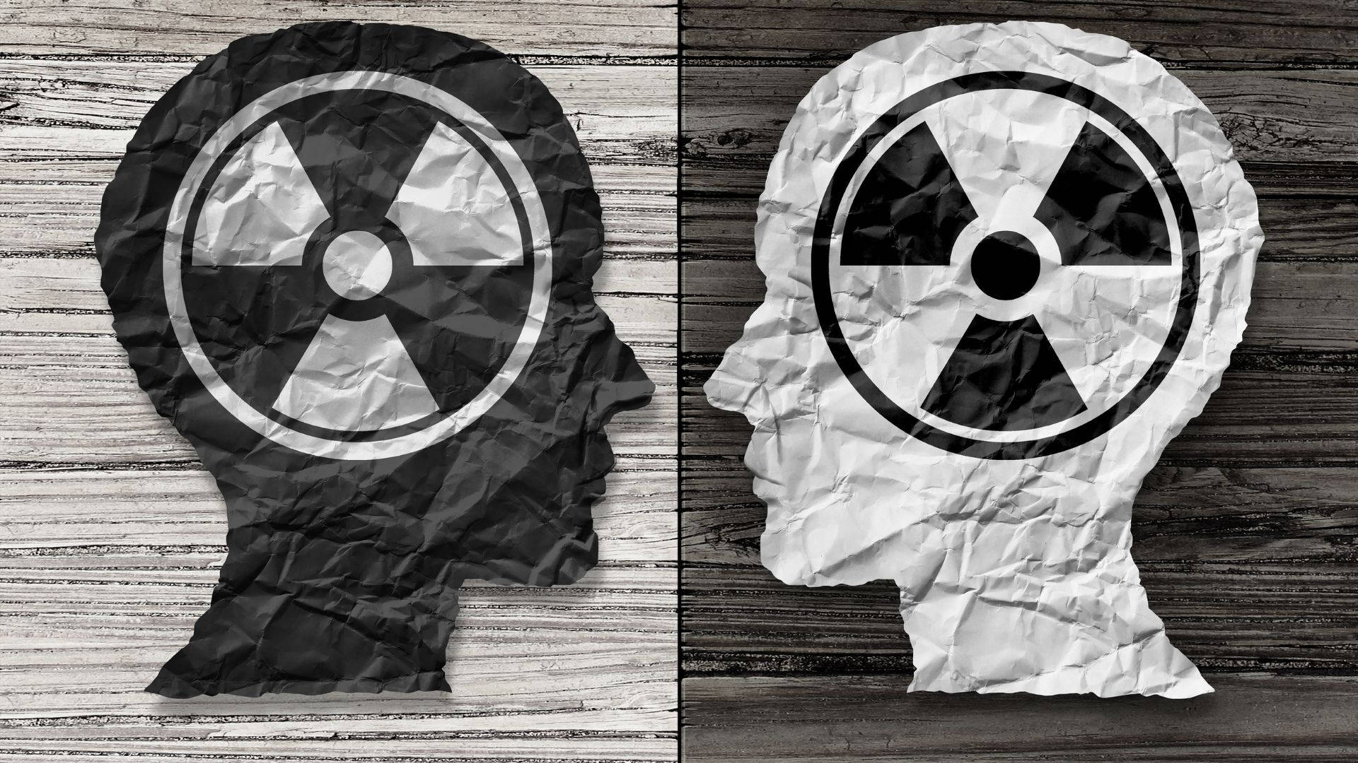 Psychology Human Mind Hazard Symbol Background