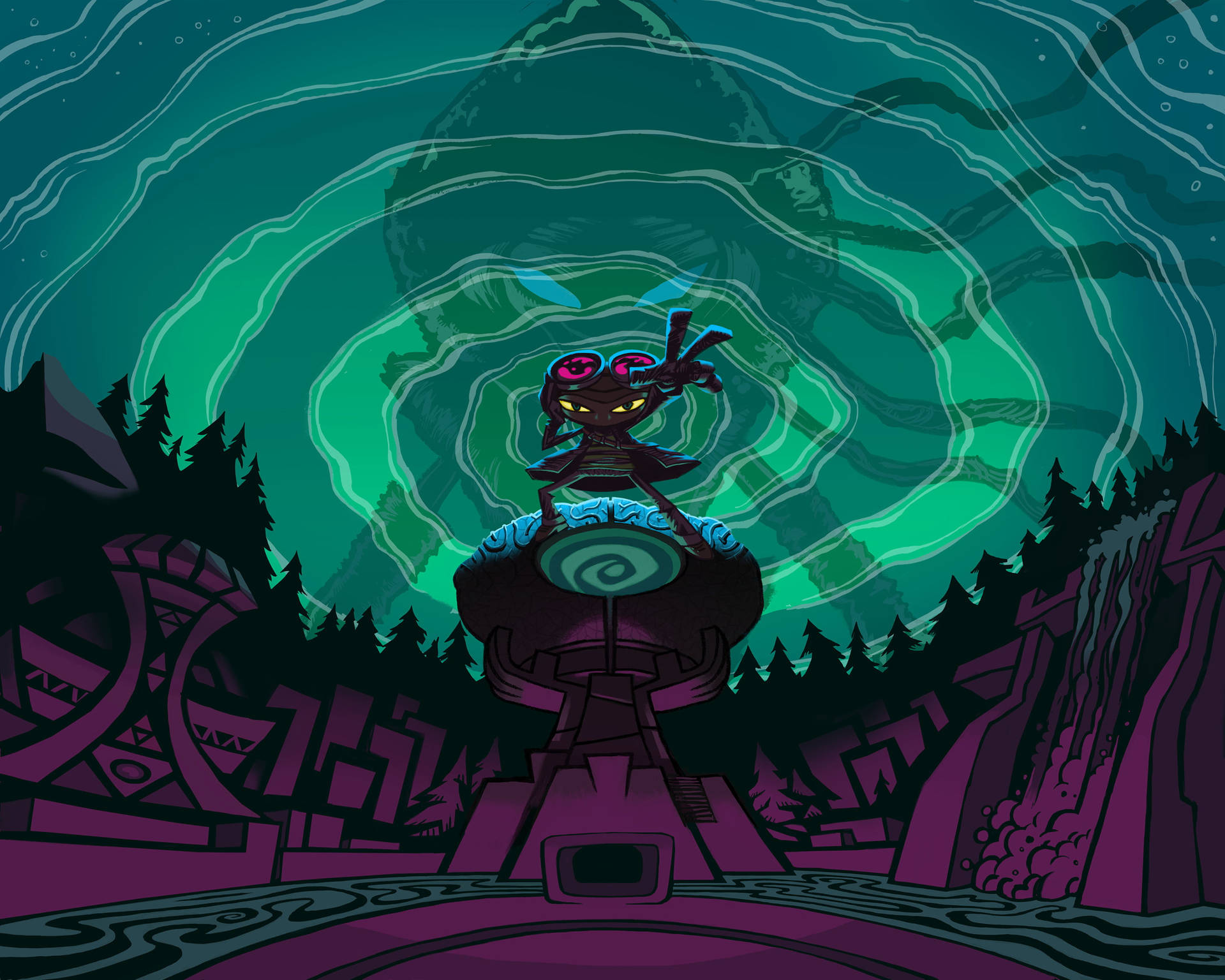Psychonauts 2 Game Cover Background