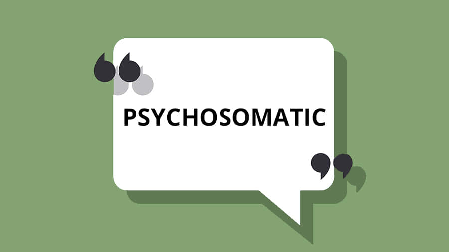 Psychosomatic Concept Bubble Background