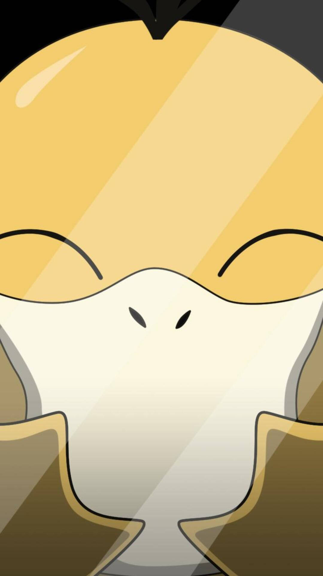 Psyduck In Glass Screen Phone Background