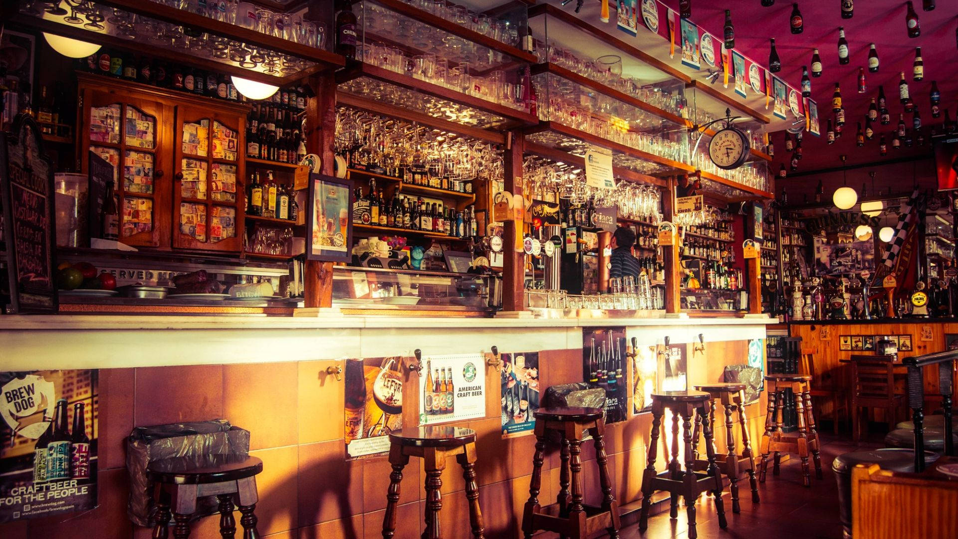 Pub Aesthetic Interior Photography Background