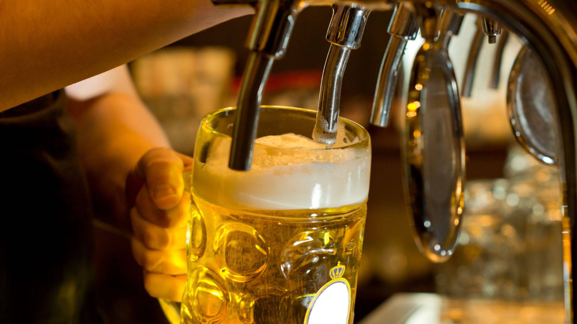 Pub Bartender Beer Tap Mug Photography Background