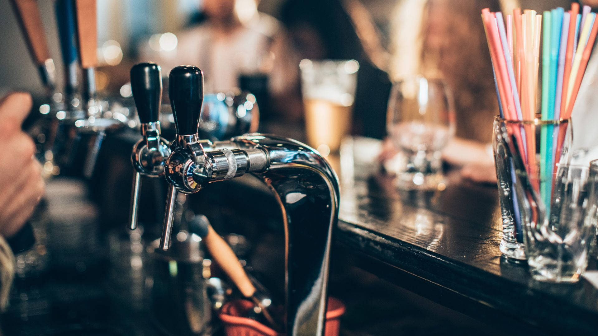 Pub Bartender Beer Tap Photography Background