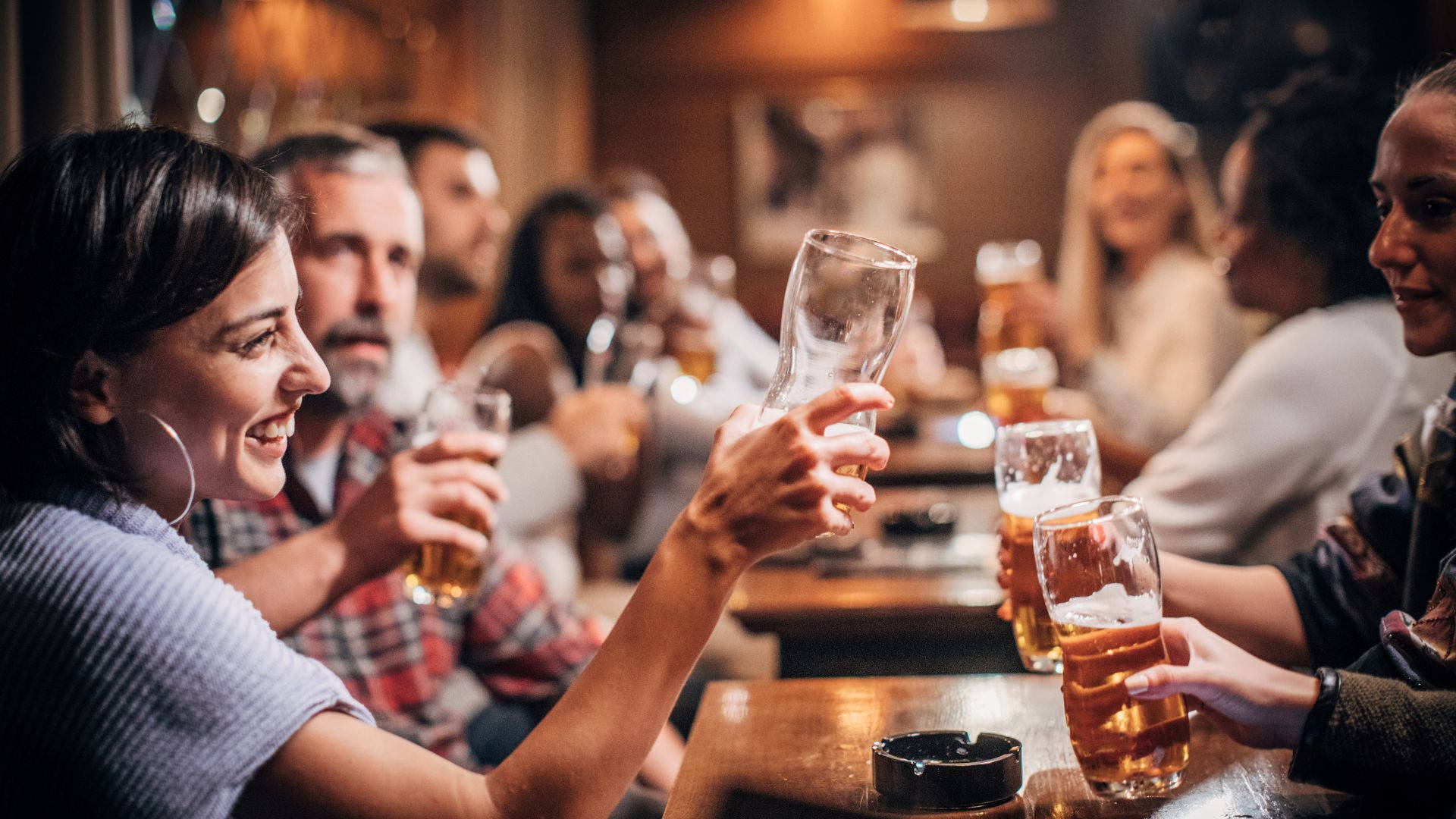 Pub Friends Beer Cheers Photography Background