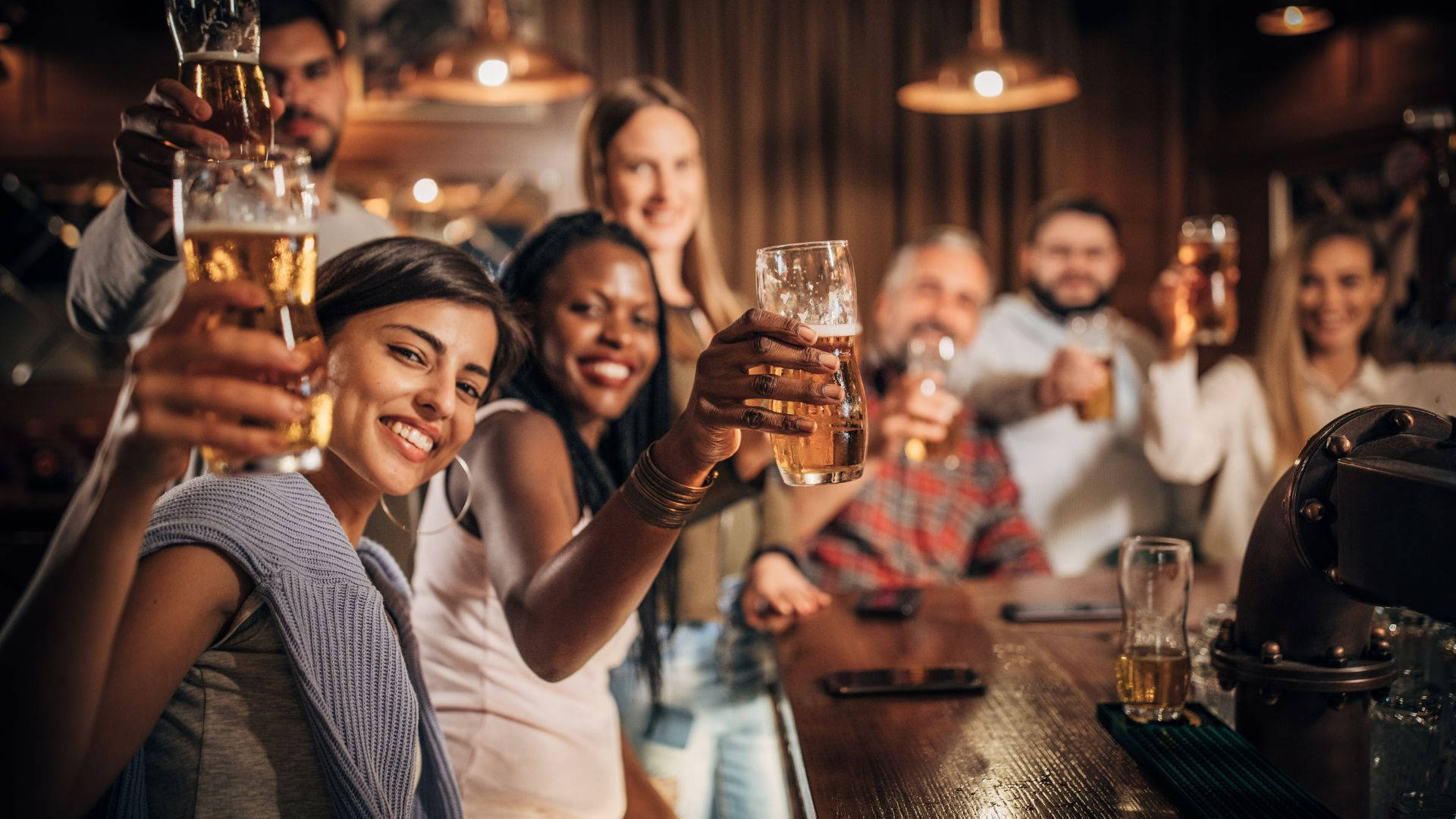 Pub Friends Beer Cheers Photography Background