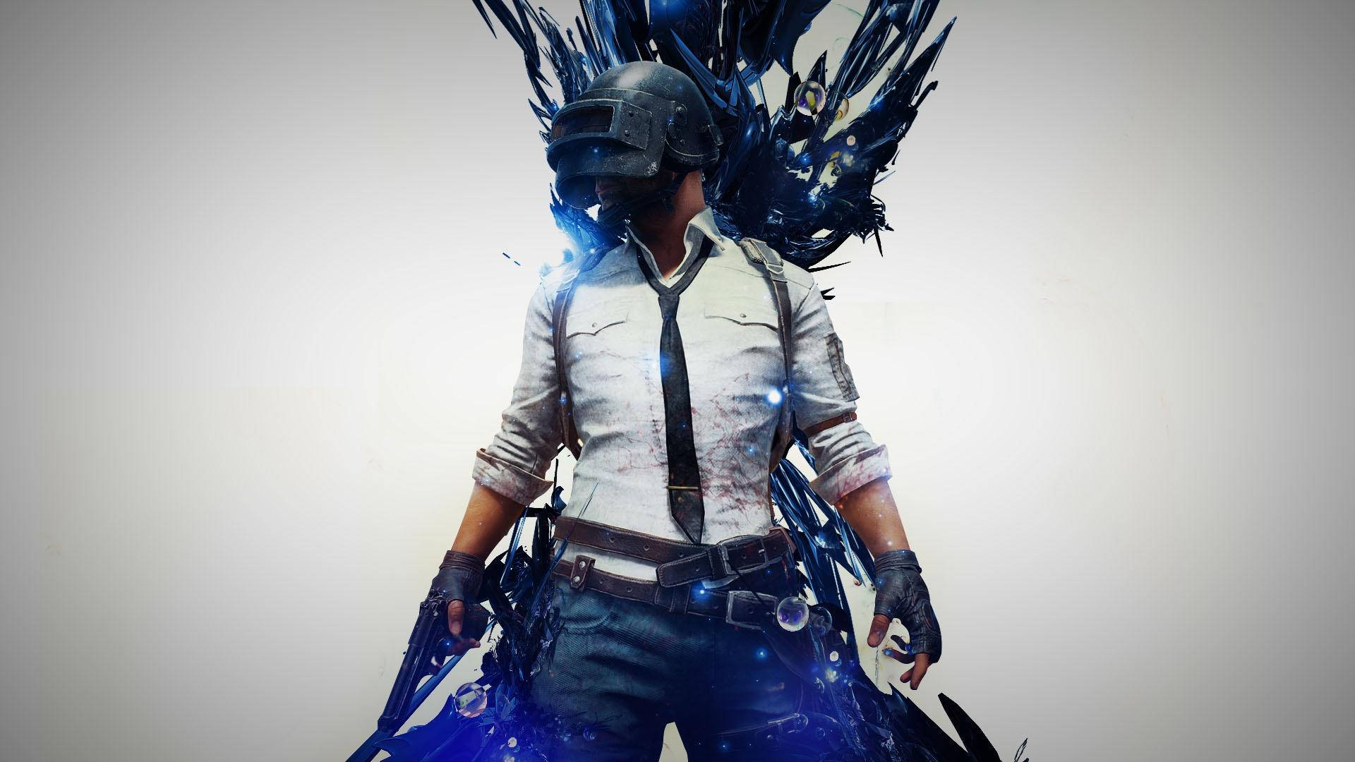 Pubg 2020 Helmet Guy Cables Background