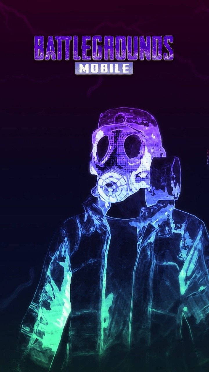 Pubg 3d Live Hd Neon Gas Mask Background