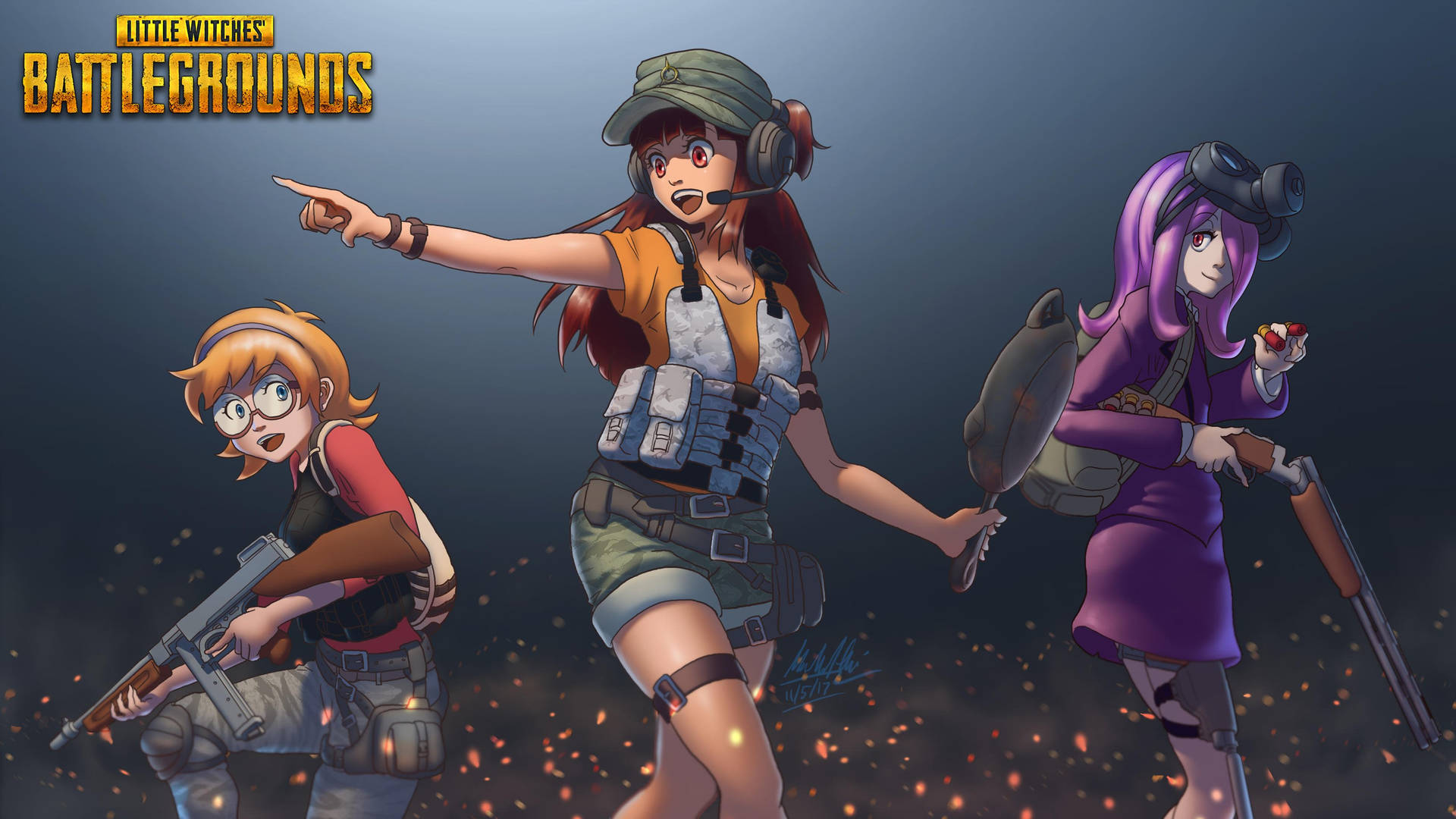 Pubg Anime Gaming Player Battlegrounds Background