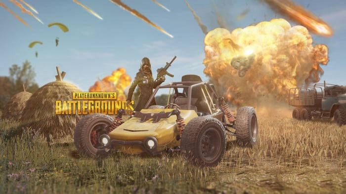 Pubg Banner Vehicles And Explosions Background