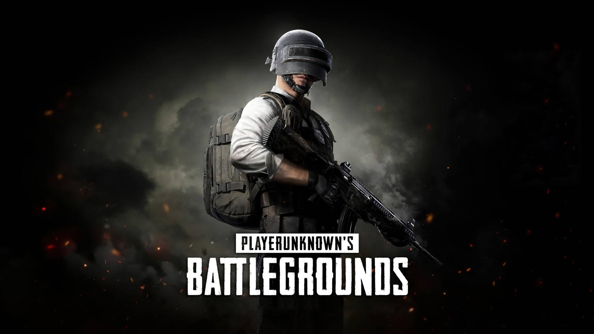 Pubg Battlegrounds Logo With A Man In A Helmet