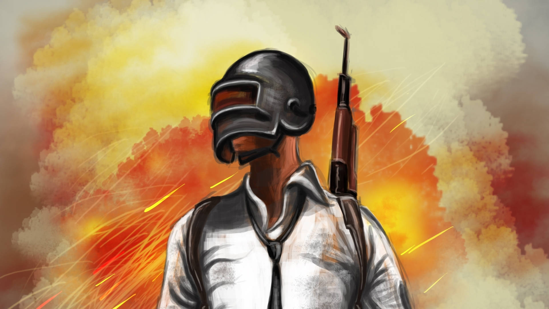Pubg Character Drawing Background
