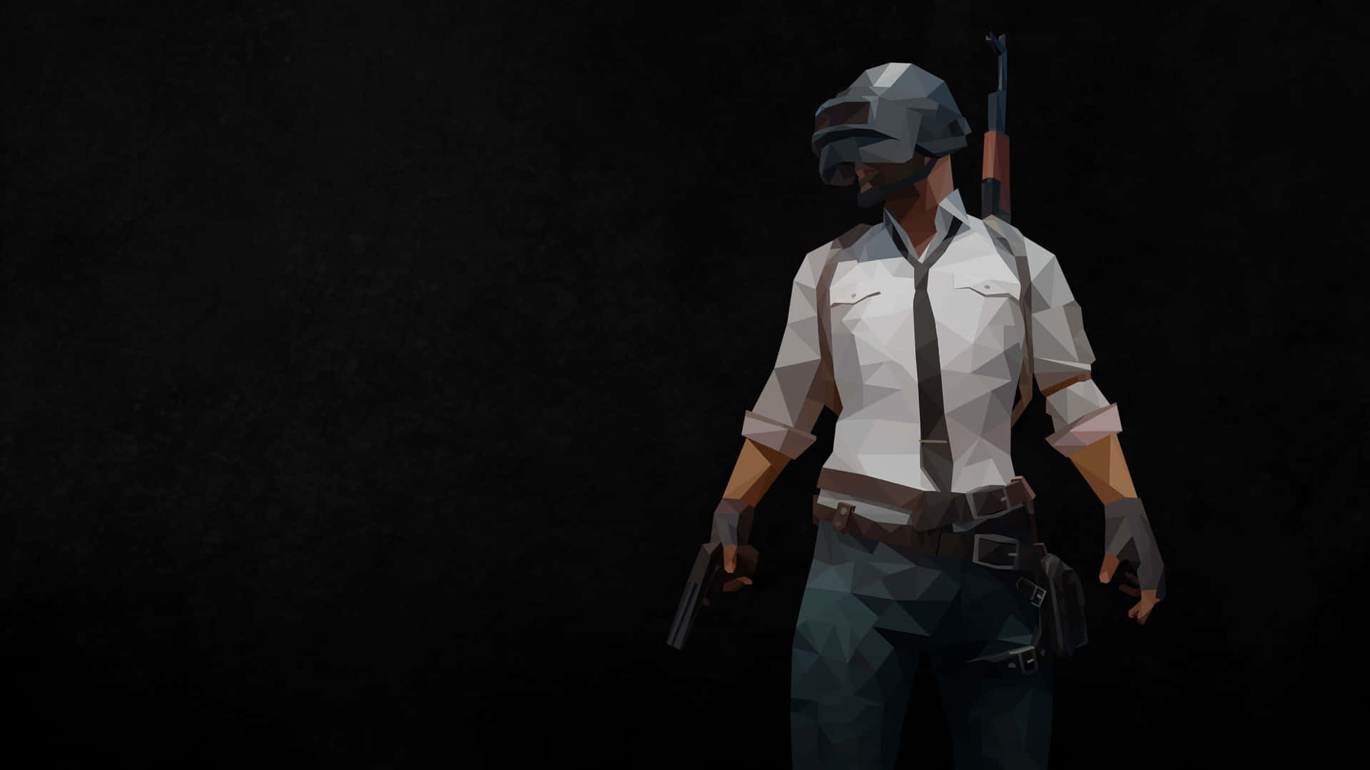 Pubg Conqueror Characterwith Gunand Helmet