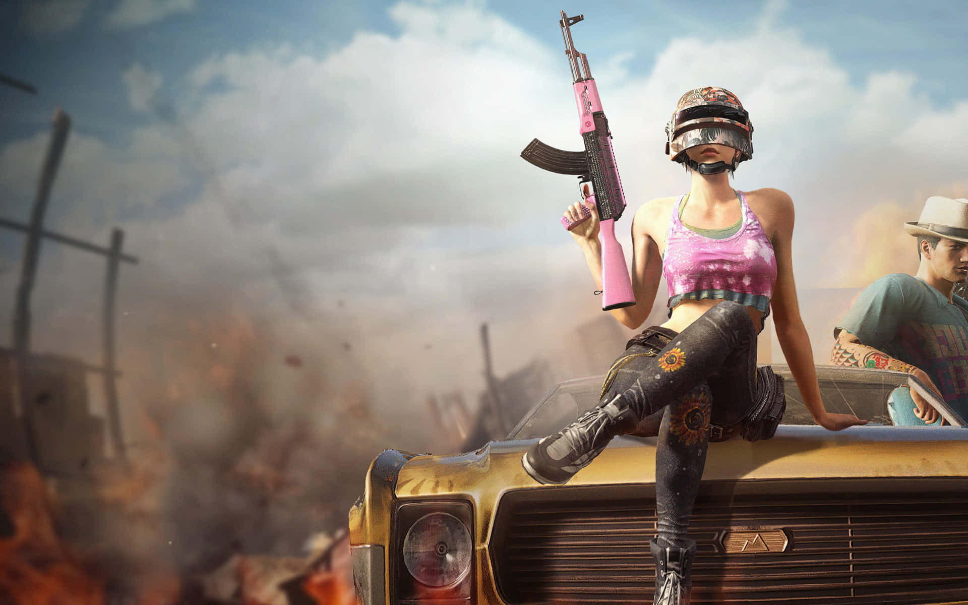 Pubg Conqueror Hot Female Conqueror Background