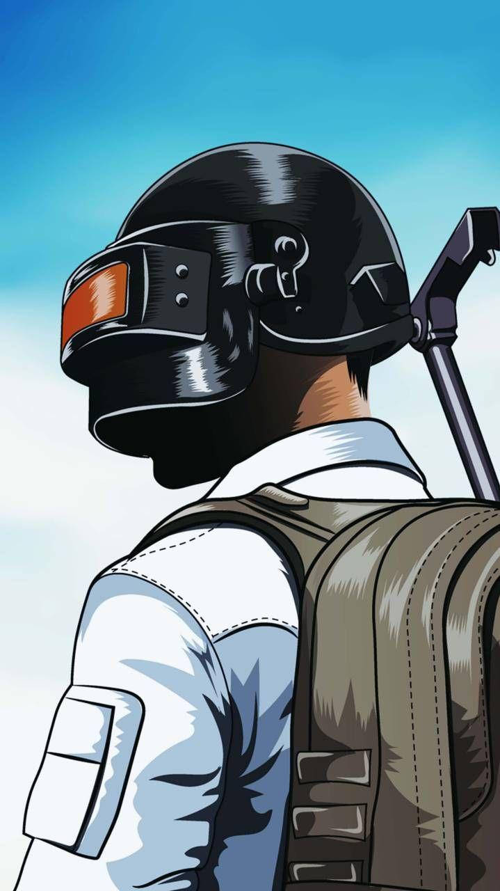 Pubg Hd Digital Art Of Helmet Character Background