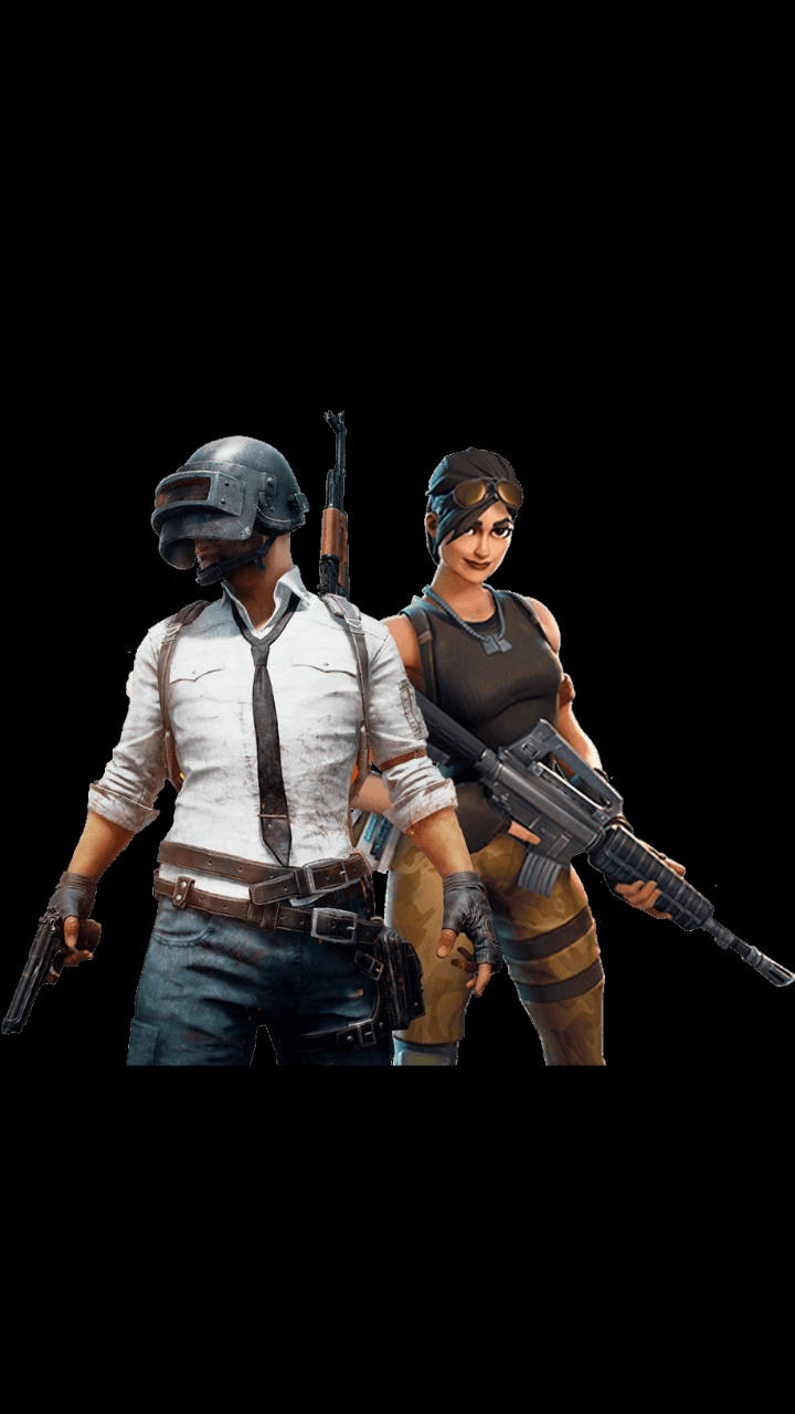 Pubg Hd Player Characters On Black Background