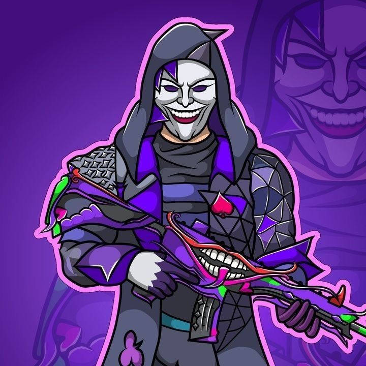Pubg Joker Purple Aesthetic Fan Art Background