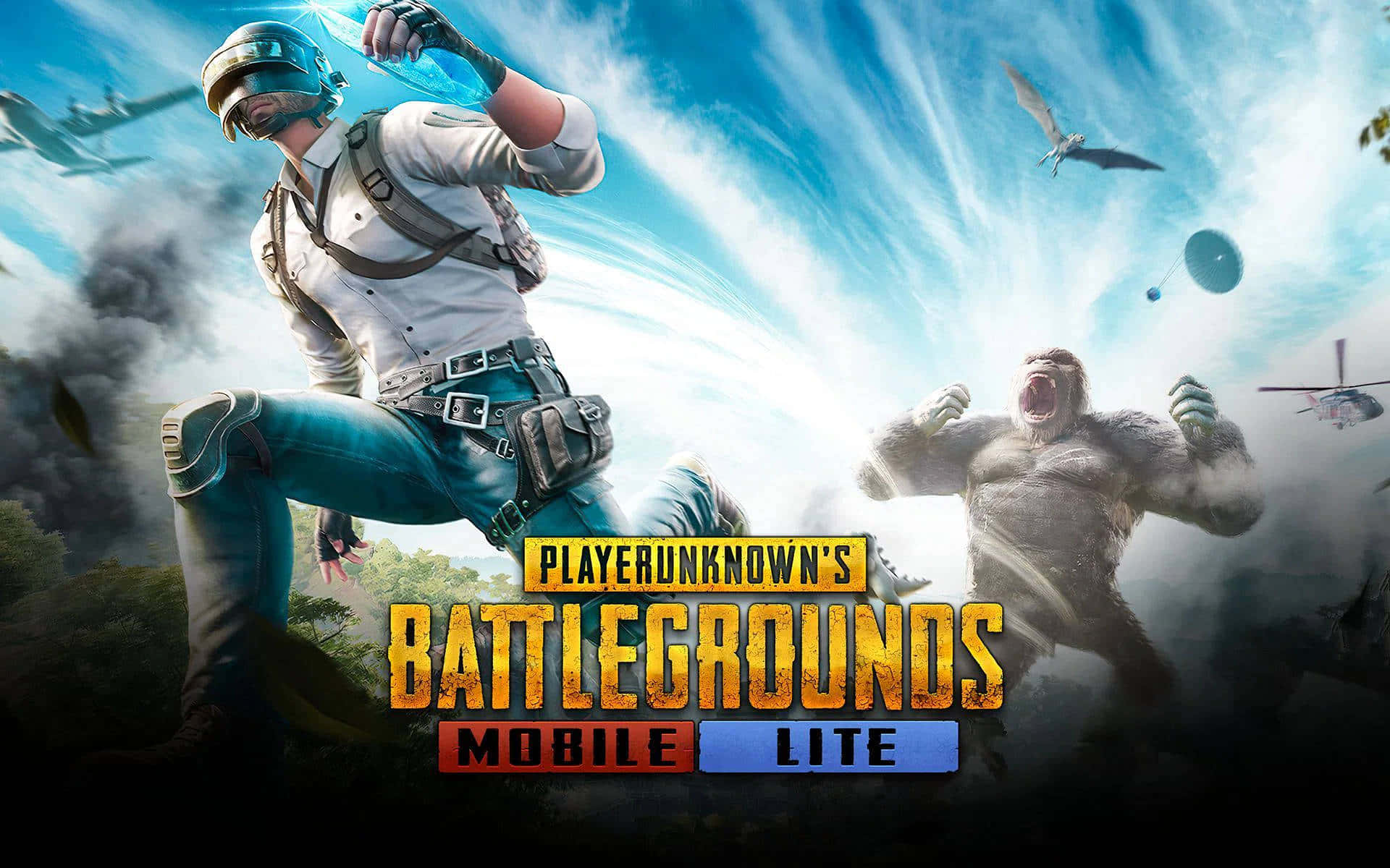 Pubg Mobile Lite - A Man And A Woman In The Sky Background