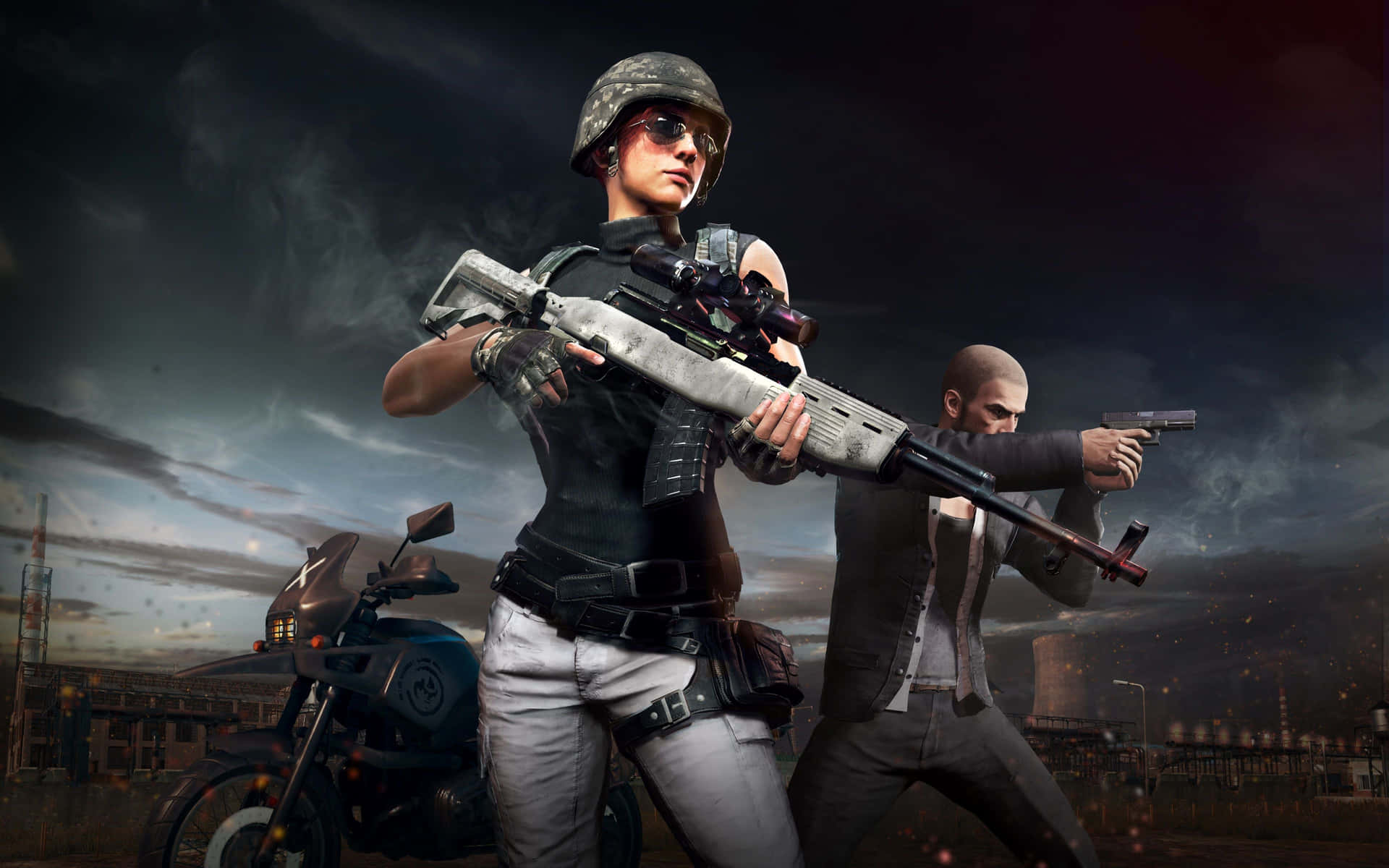 Pubg New State Armed Woman Background