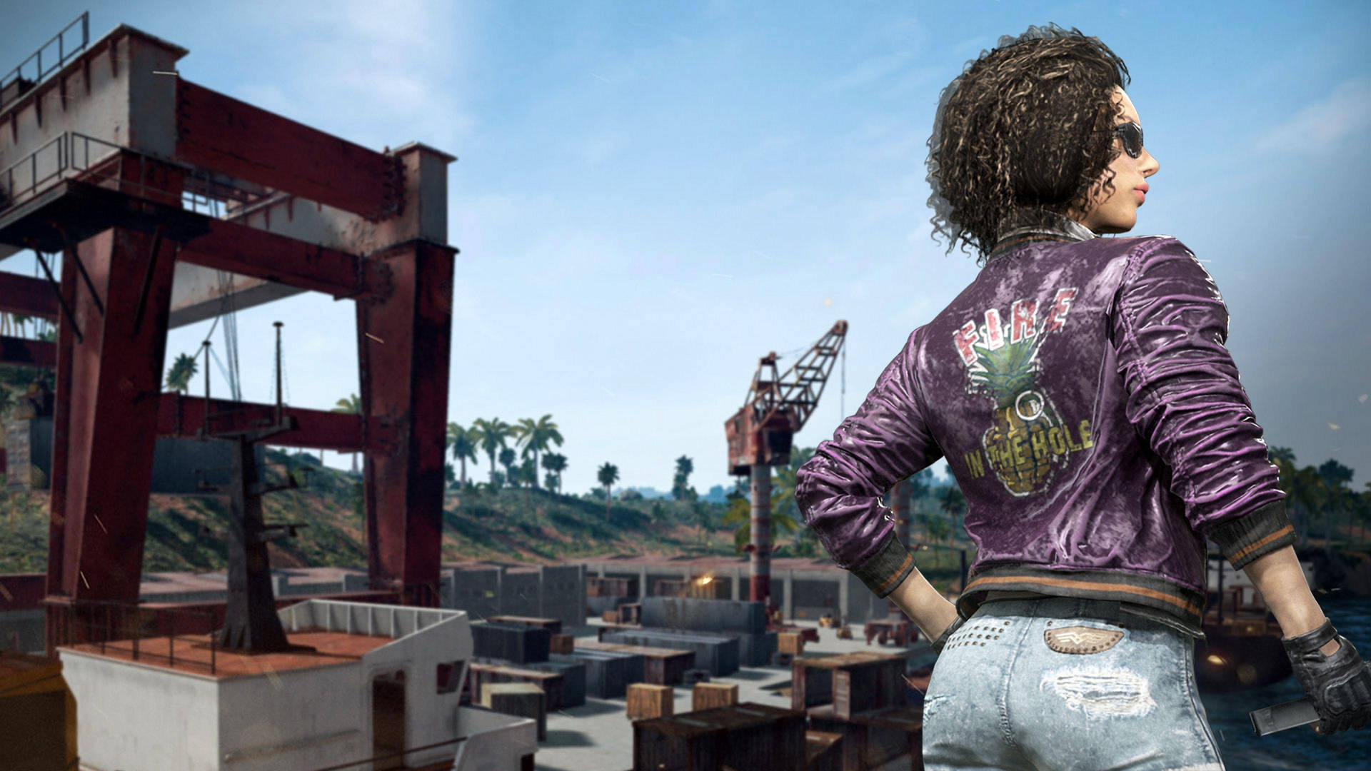 Pubg Thumbnail Curly Woman Background
