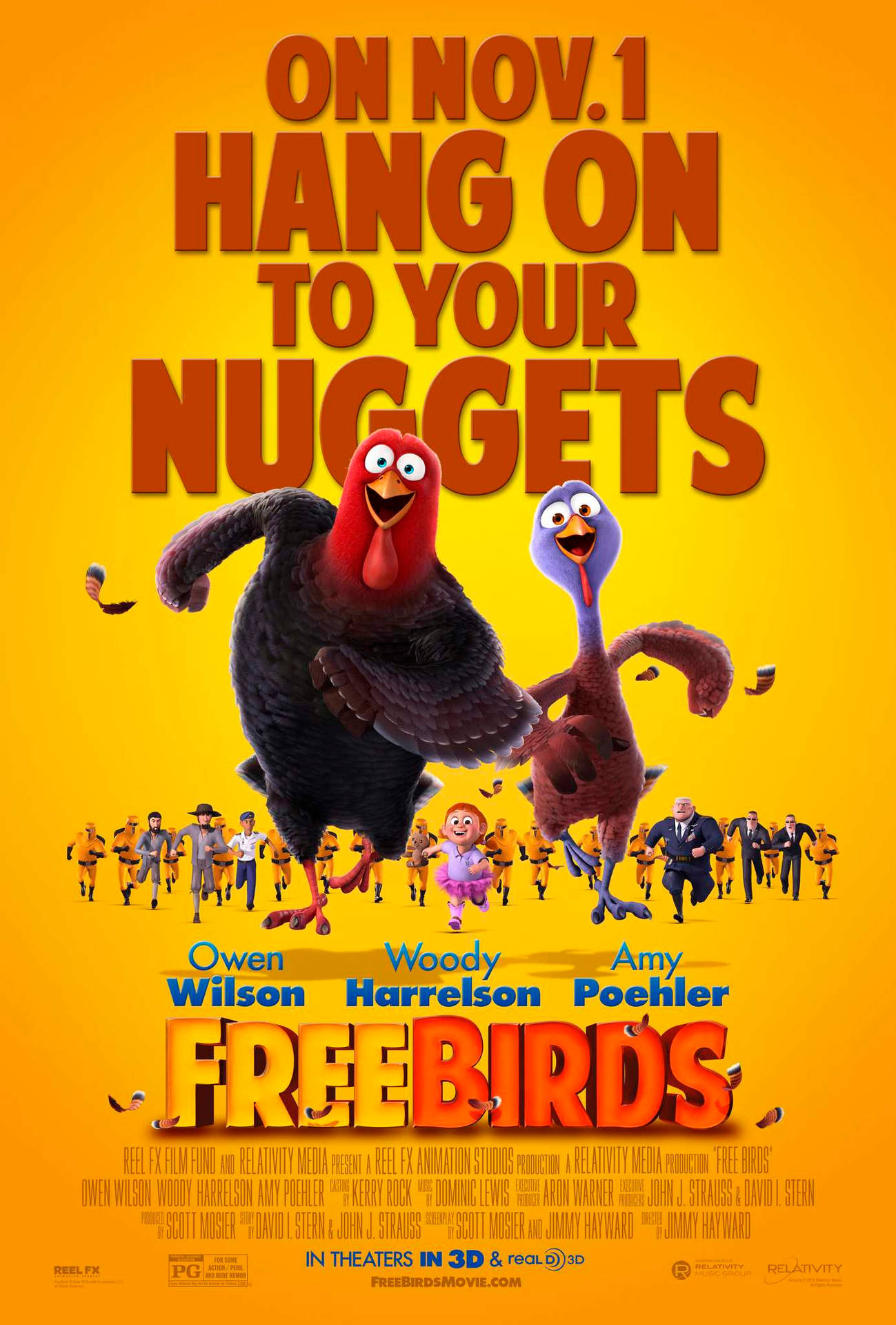 Publicity Poster Of Free Birds Background