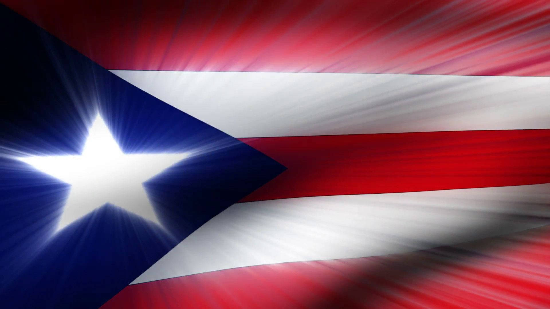 Puerto Rican Flag Flashing Light Effect Background