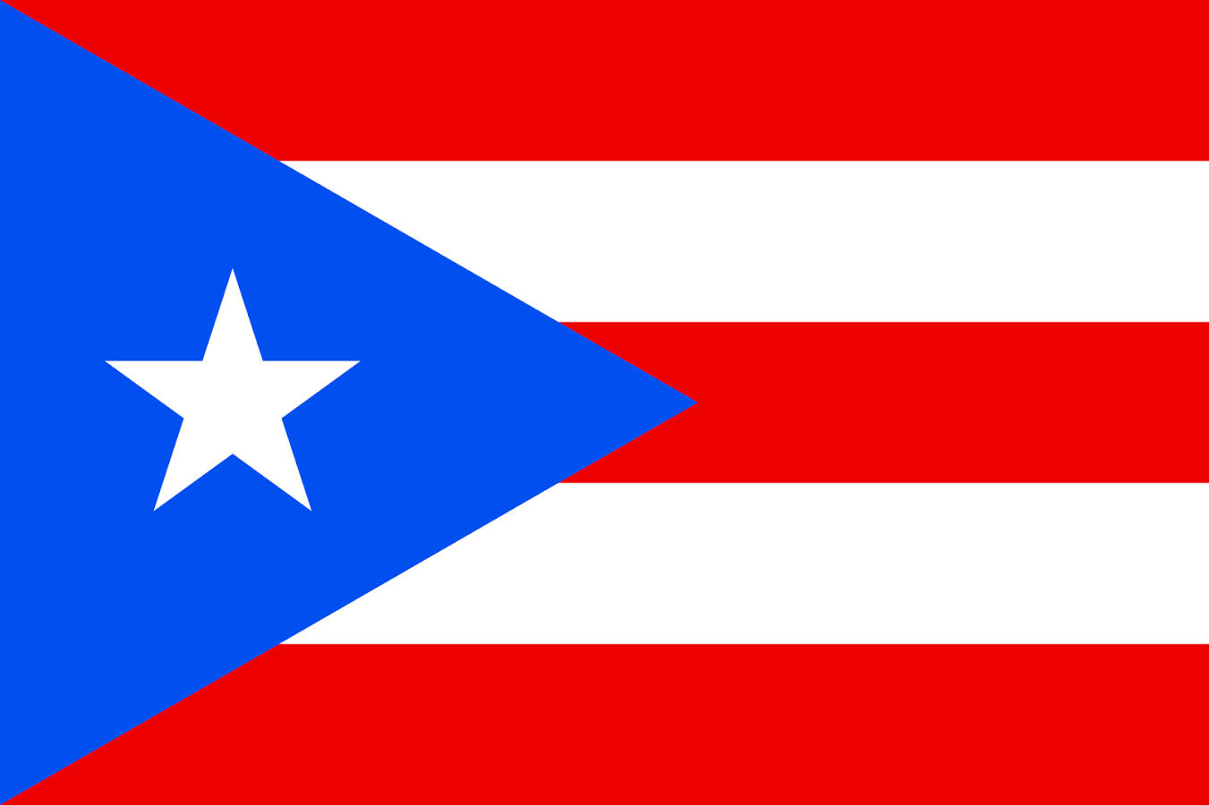 Puerto Rican Flag Minimalist Illustration Background
