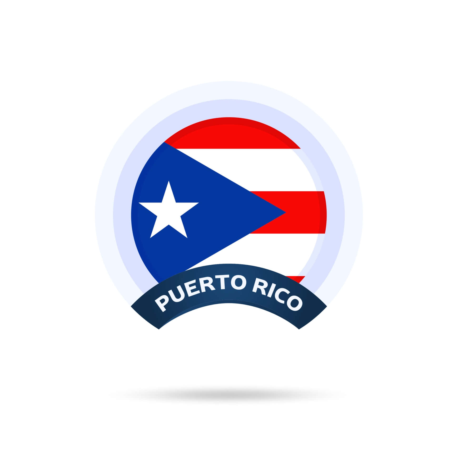 Puerto Rico Flag Icon Background