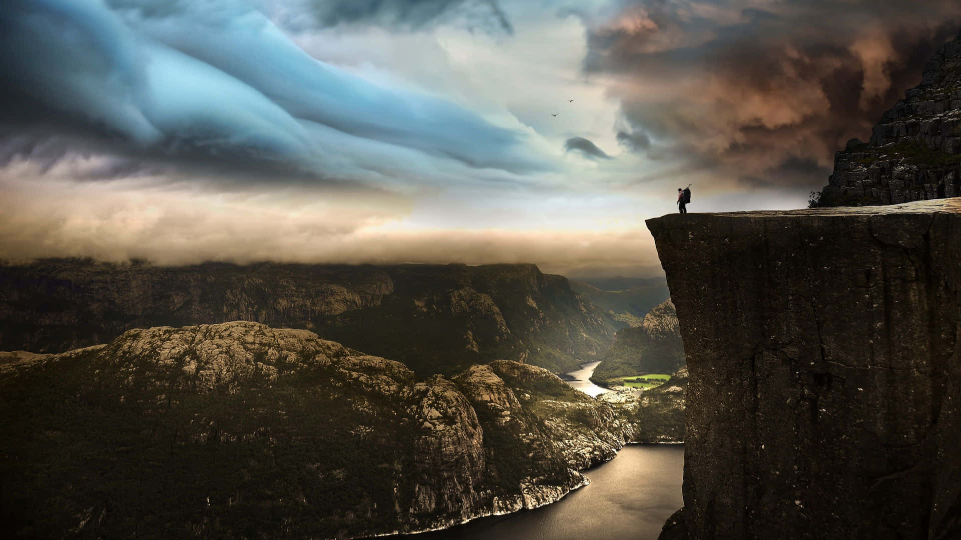 Pulpit Rock 4k Ultra Hd Landscape Background