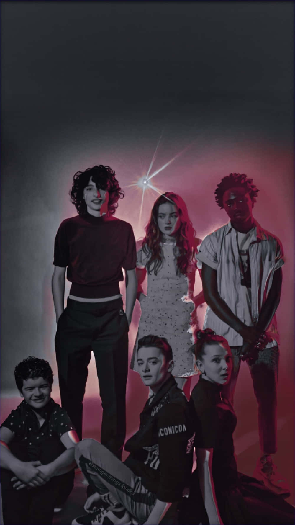Pulsating Friendship In The Unknown - Stranger Things Image Background