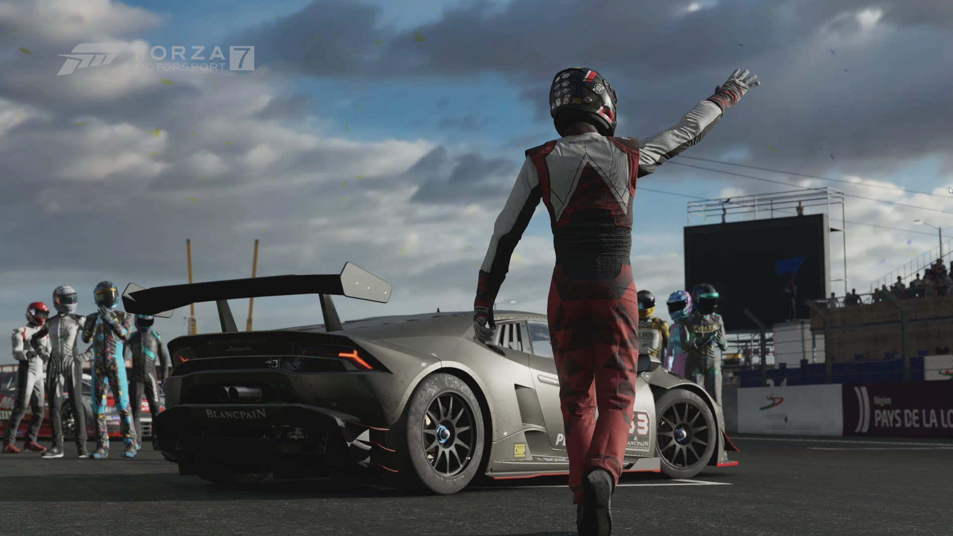 Pulse-pounding Action With Forza Motorsport Background