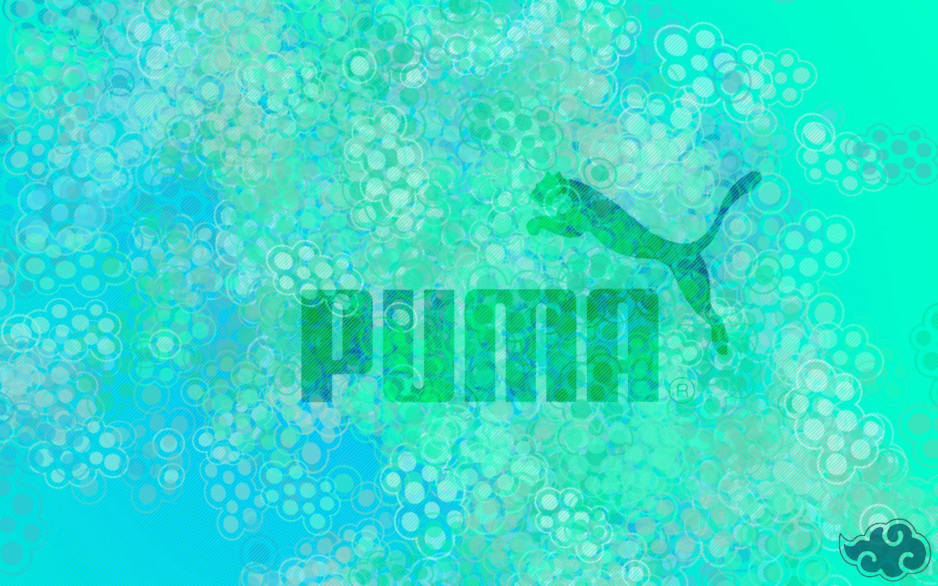 Puma In Green Background